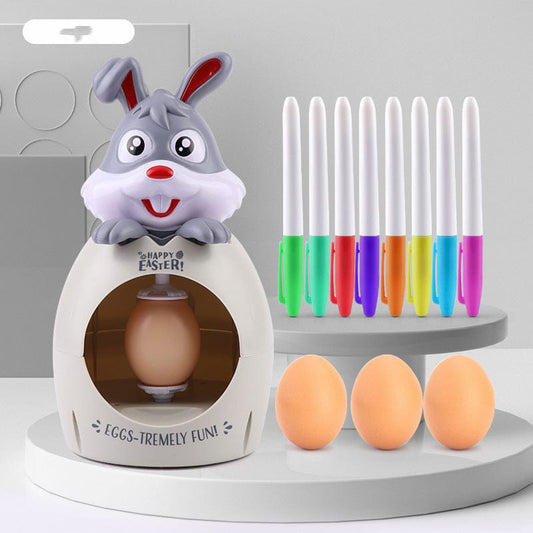 Grey / Without lamp Creative Easter Egg Decorating Kit: DIY Coloring and Painting Fun for Boys and Girls - Multicolor with Sound and Light Delights