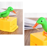 Cute Bird Toothpick Holder Dispenser - Intelligent Automatic Toothpick Box