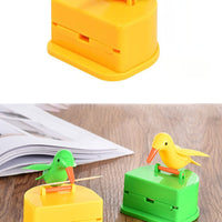 Cute Bird Toothpick Holder Dispenser - Intelligent Automatic Toothpick Box