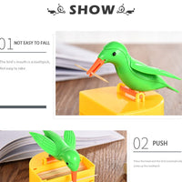 Cute Bird Toothpick Holder Dispenser - Intelligent Automatic Toothpick Box