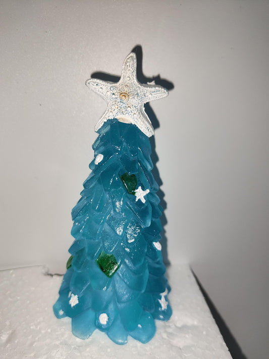Blue / Kits DIY Blue Christmas Tree Glass Uniquely Creative Holiday Decor