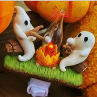 Flickering Ghost Nightlight with Marshmallows for Halloween Decor