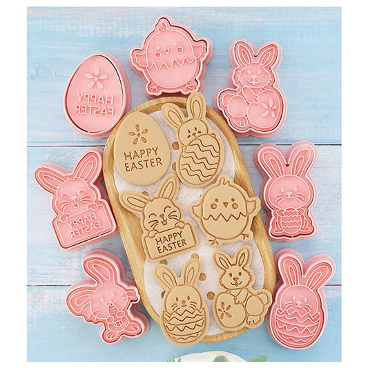 Easter Cookie Mold Cartoon Bunny Easter Egg Cookie Press Accessories CJ