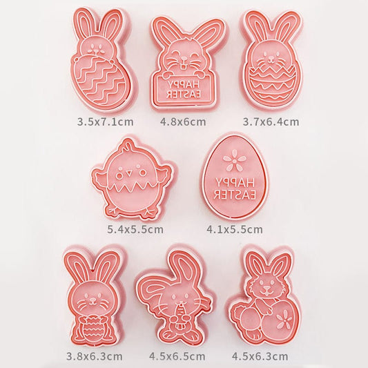 Easter Cookie Mold Cartoon Bunny Easter Egg Cookie Press Accessories CJ