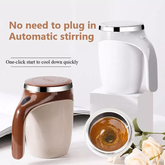 Electric Self-Stirring Cup with Rechargeable Feature for Effortless Mixing - Perfect for Coffee, Milkshakes, and More