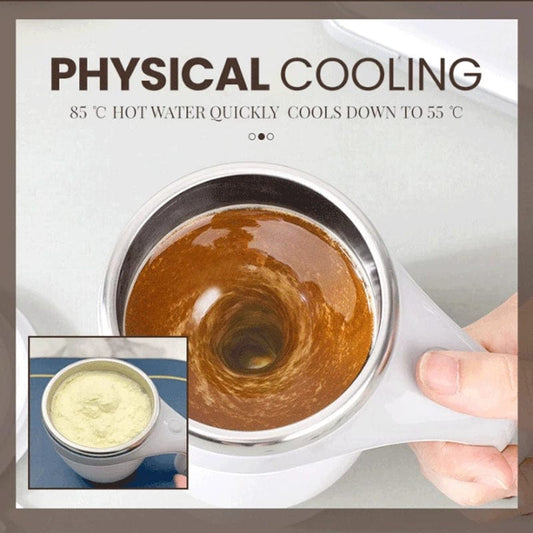Electric Self-Stirring Cup with Rechargeable Feature for Effortless Mixing - Perfect for Coffee, Milkshakes, and More