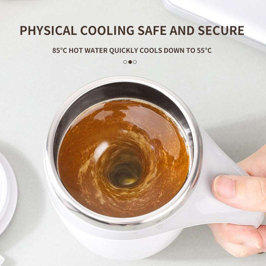 Electric Self-Stirring Cup with Rechargeable Feature for Effortless Mixing - Perfect for Coffee, Milkshakes, and More