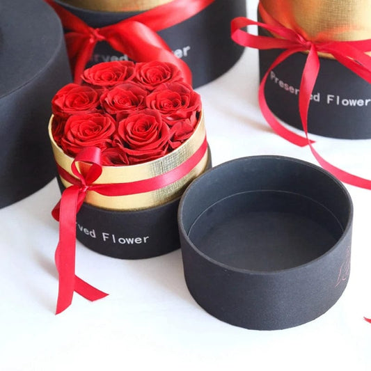 Eternal Roses In Box Preserved Real Rose Flowers With Box Set for Valentines Day