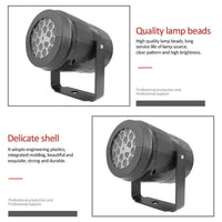 16-Pattern LED Christmas Projector Light - Snow Laser Landscape Garden Xmas Lamp