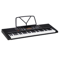 61-Key Electronic Keyboard Piano Bundle with Stool, Headphones, Microphone, and Stand