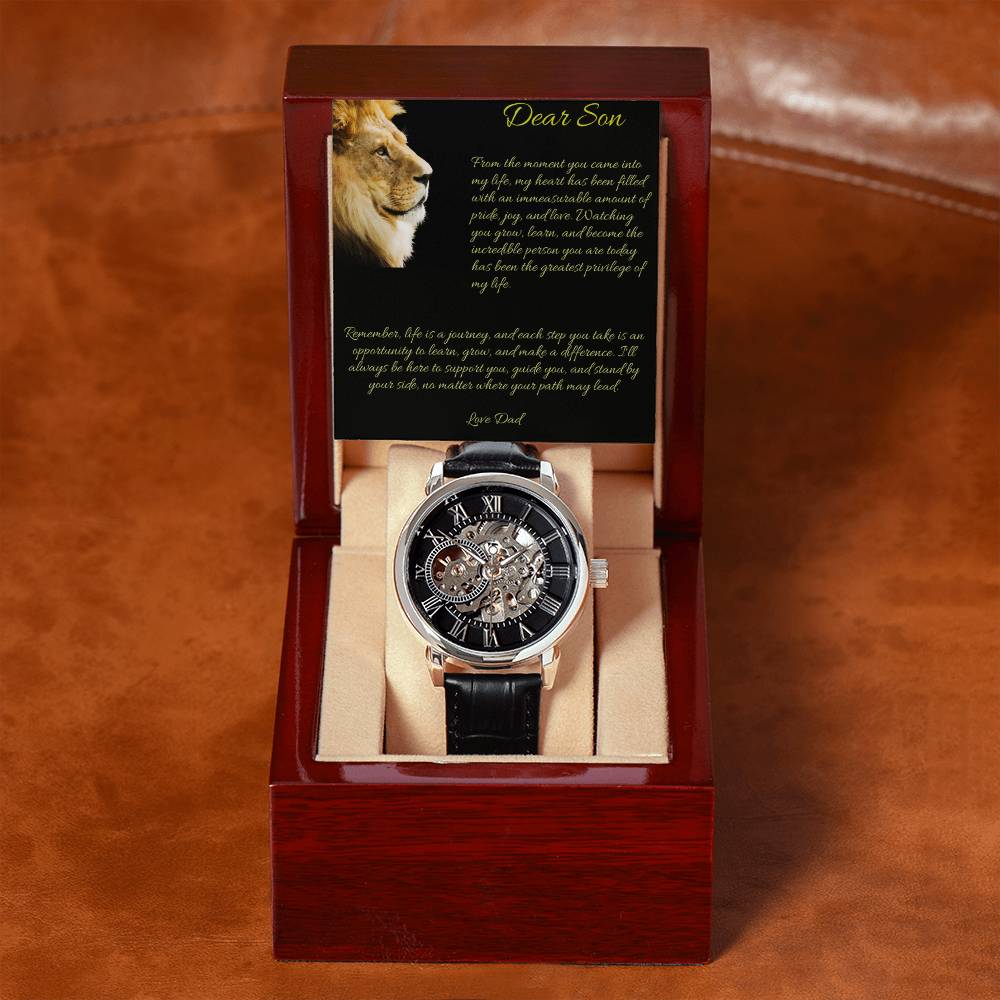 Gift to Son: The Men's Openwork Watch