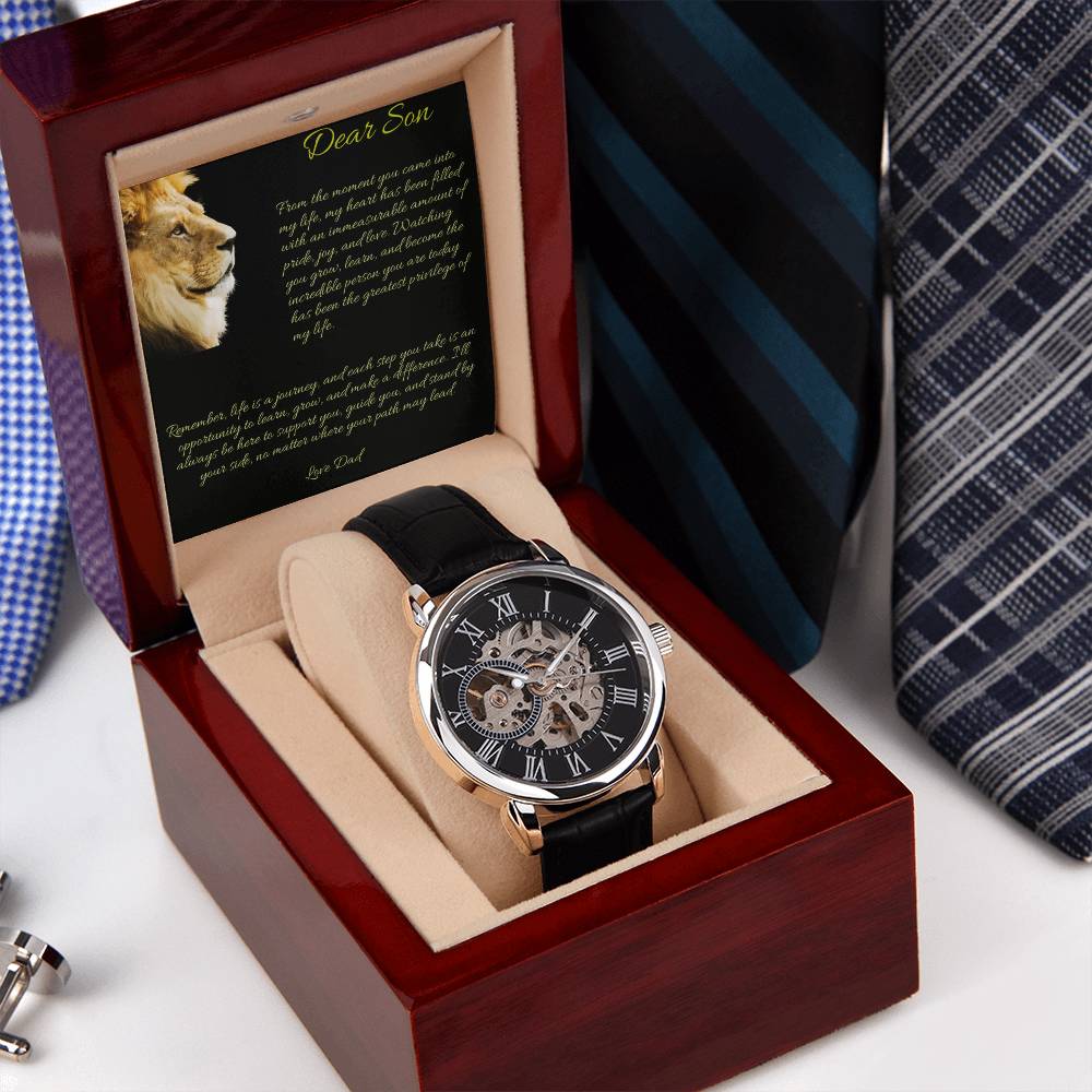 Gift to Son: The Men's Openwork Watch