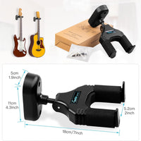 Guitar Wall Mount Hanger for Bass Electric Acoustic Guitar Banjo and Mandolin