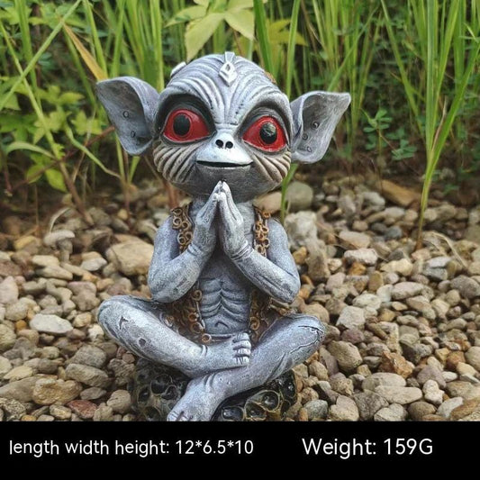 Alien Type A Halloween Garden Decoration Alien Statue Garden Garden Garden Decoration