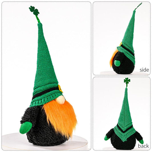 Green Irish Day Celebrations: St. Patrick's Day Knitted Decorations Set