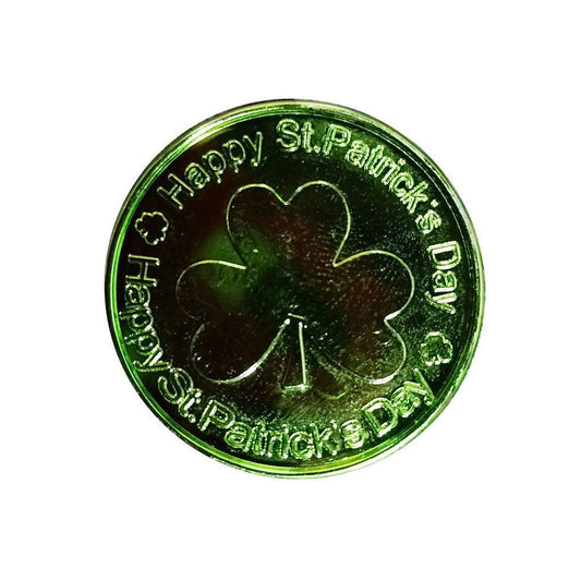 Green / 10PCS Leprechaun's Treasure: St. Patrick's Day Clover & Gold Green Plastic Toy Coins