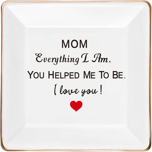 Mother's Day Ceramic Jewelry Tray Dish