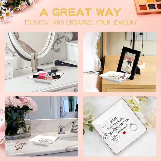 Mother's Day Ceramic Jewelry Tray Dish