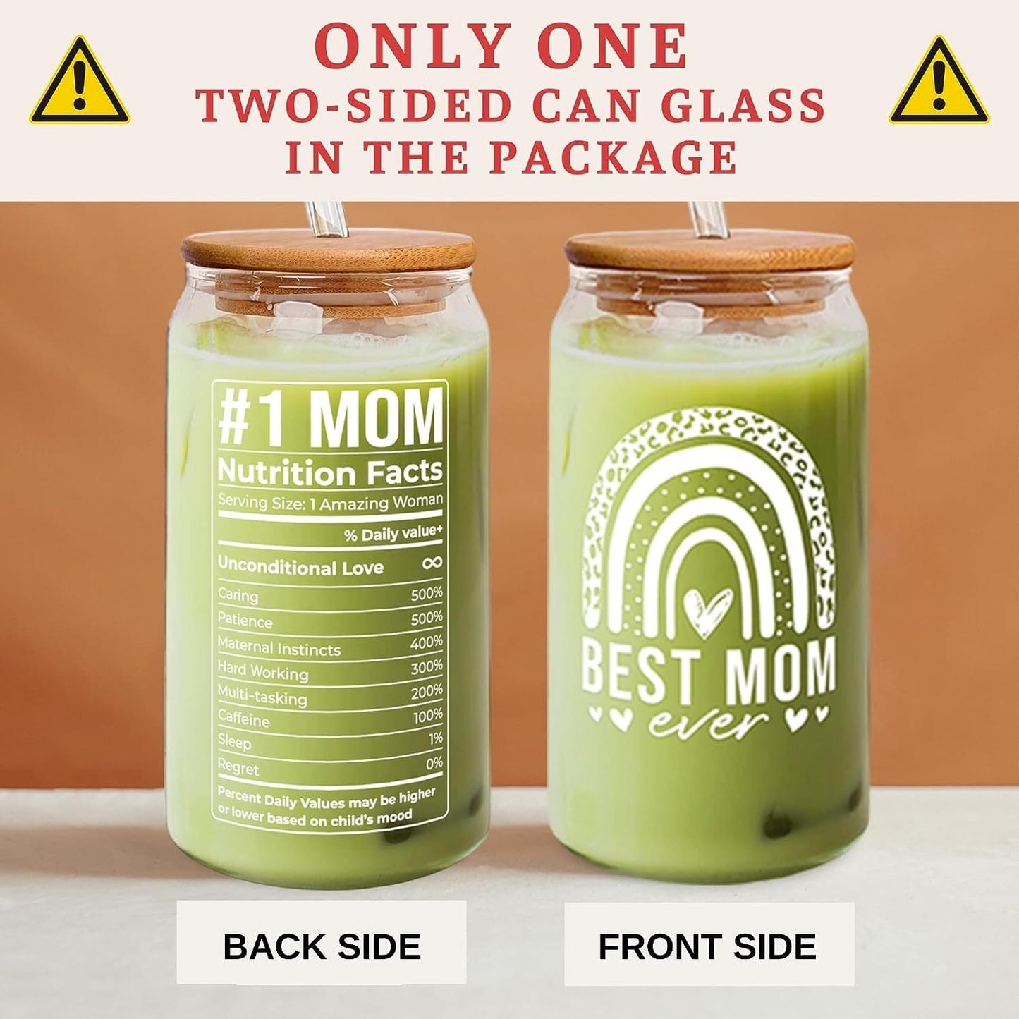 Best Mom Ever Mothers Day Gifts - 16 Oz Can Glass