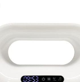 Multi-function 3 In 1 LED Night Light APP Control RGB Atmosphere Desk Lamp Smart Multifunctional Wireless Charger Alarm Clock Accessories CJ