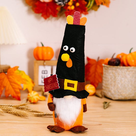 Dwarf Men New Thanksgiving Home Decorations Thanksgiving Turkey Doll Ornaments