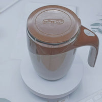 Revolutionary Magnetic Stirring Coffee Mug - Portable & Electric Stainless Steel Mixer Tumbler for Home, Office, and Travel