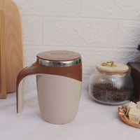 Revolutionary Magnetic Stirring Coffee Mug - Portable & Electric Stainless Steel Mixer Tumbler for Home, Office, and Travel