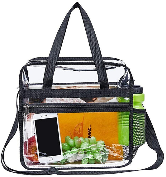 Clear PVC Tote Bag for Women – Stadium Approved Transparent Handbag