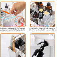 Black/White 2-Tier Under Sink Storage with Sliding Shelves