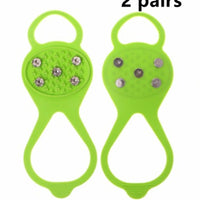 Silicone Climbing Non-Slip Shoe Grip Accessories CJ Green M 2PCS