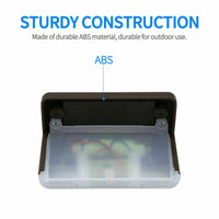 Solar-Powered LED Deck Lights - Outdoor Bright Lighting for Garden, Patio, Pathway, Stairs & Fence
