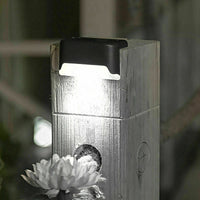 Solar-Powered LED Deck Lights - Outdoor Bright Lighting for Garden, Patio, Pathway, Stairs & Fence