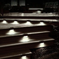 Solar-Powered LED Deck Lights - Outdoor Bright Lighting for Garden, Patio, Pathway, Stairs & Fence