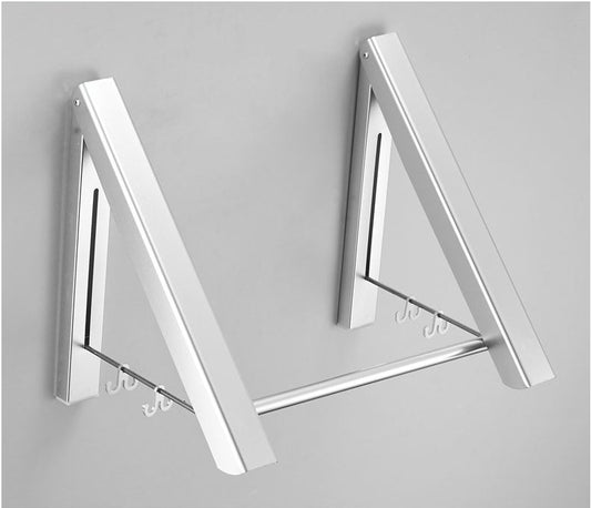 Space Aluminum Foldable Wall Hanger: Invisible, Retractable, Waterproof, and Versatile
