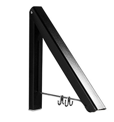 Black Space Aluminum Foldable Wall Hanger: Invisible, Retractable, Waterproof, and Versatile