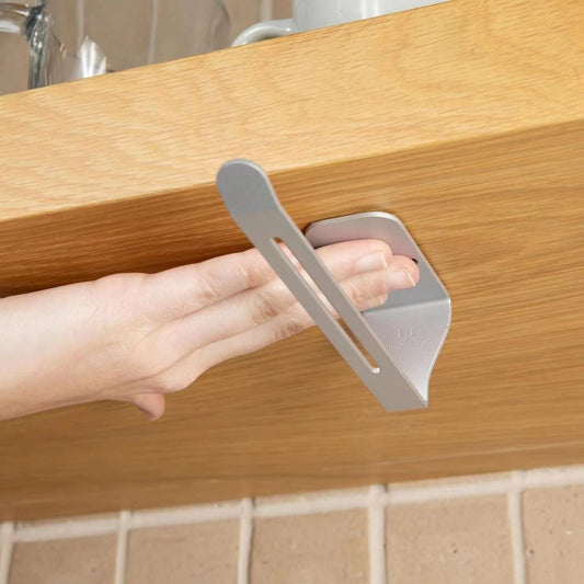 Space Saving Horizontal Cup Lid Storage Rack Under Cabinet Tools CJ