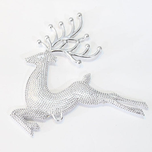Sparkling Christmas Decor Electroplated Hemp Dot Elk & Tree Pendant