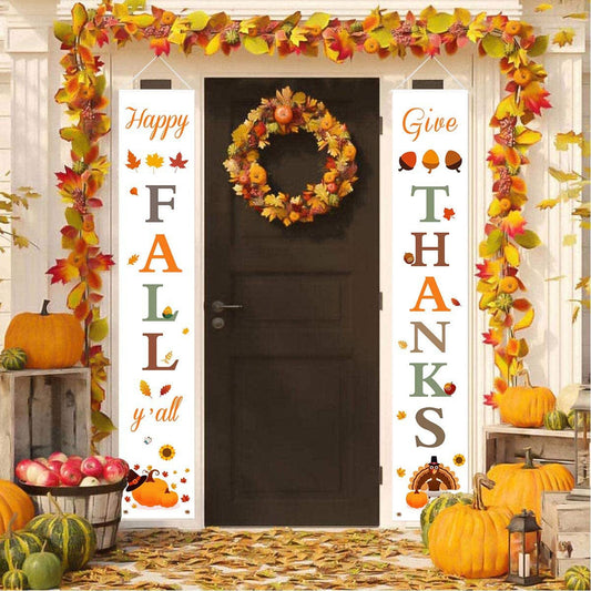 Thanksgiving Curtain Banner The Perfect Background Decoration Gifts CJ 30x180cm