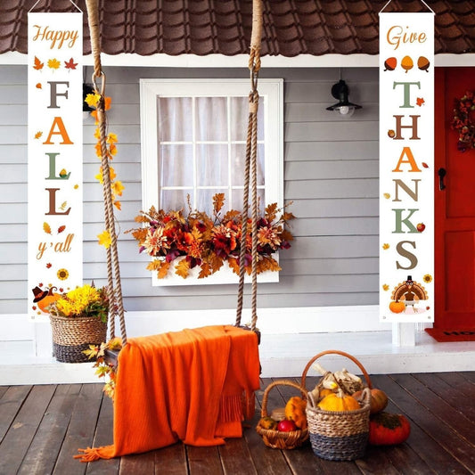 Thanksgiving Curtain Banner The Perfect Background Decoration Gifts CJ