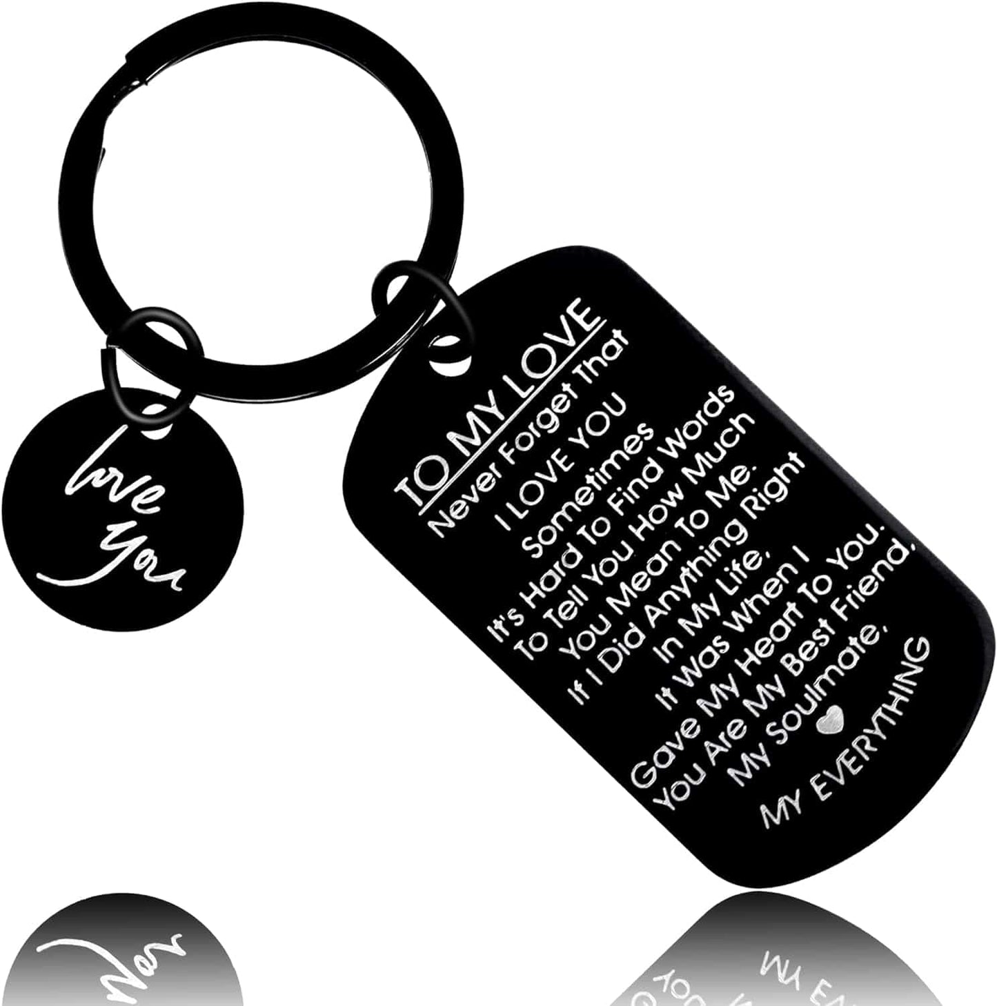 The Couple Keychain: A Considerate and Adorable Gift to Someone Special ebasketonline Black