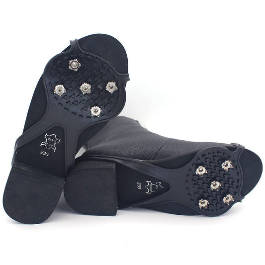 Unisex Men 5 Teeth Ice Gripper For Shoes Crampons Ice Gripper Spike Grips Cleats For Snow Studs Non-Slip Climbing Hiking Covers Accessories CJ