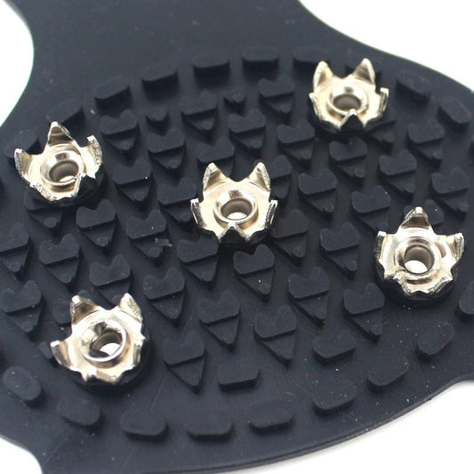 Unisex Men 5 Teeth Ice Gripper For Shoes Crampons Ice Gripper Spike Grips Cleats For Snow Studs Non-Slip Climbing Hiking Covers Accessories CJ