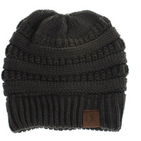 Warm and Stylish Chunky Cable Knit High Bun Ponytail Beanie Hat for Women Home & Garden Pink Lucy Dark grey