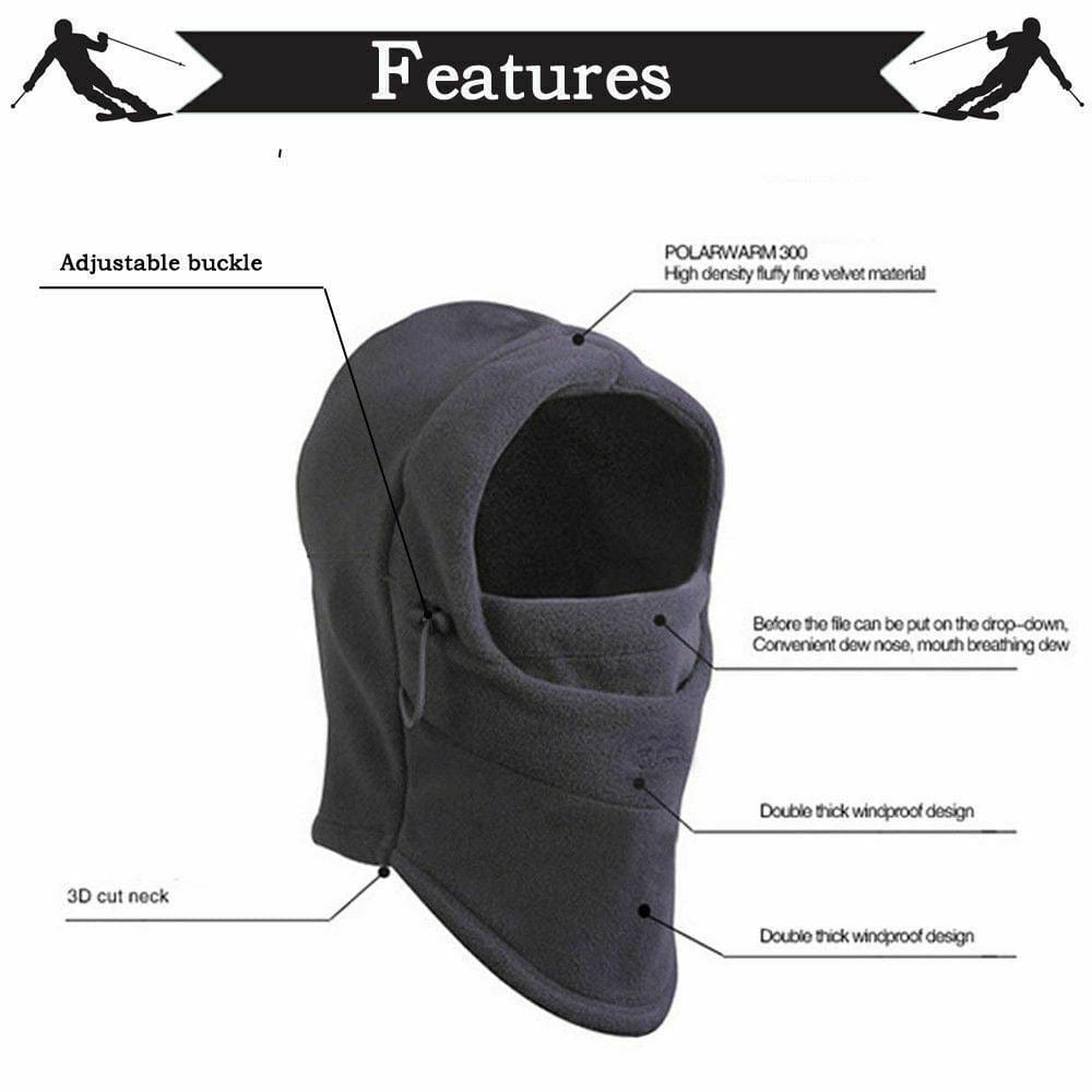Windproof Fleece Neck Winter Warm Balaclava Ski Full Face Mask for Cold Weather  ebay