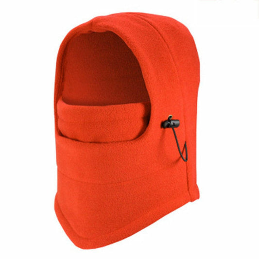 Windproof Fleece Neck Winter Warm Balaclava Ski Full Face Mask for Cold Weather  ebay Orange