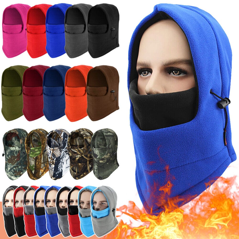 Winter Ready: Unisex Warm Balaclava Hat for Men and Women - Motorcycle, Skiing, Face Mask, Fleece Hood Cap ebay