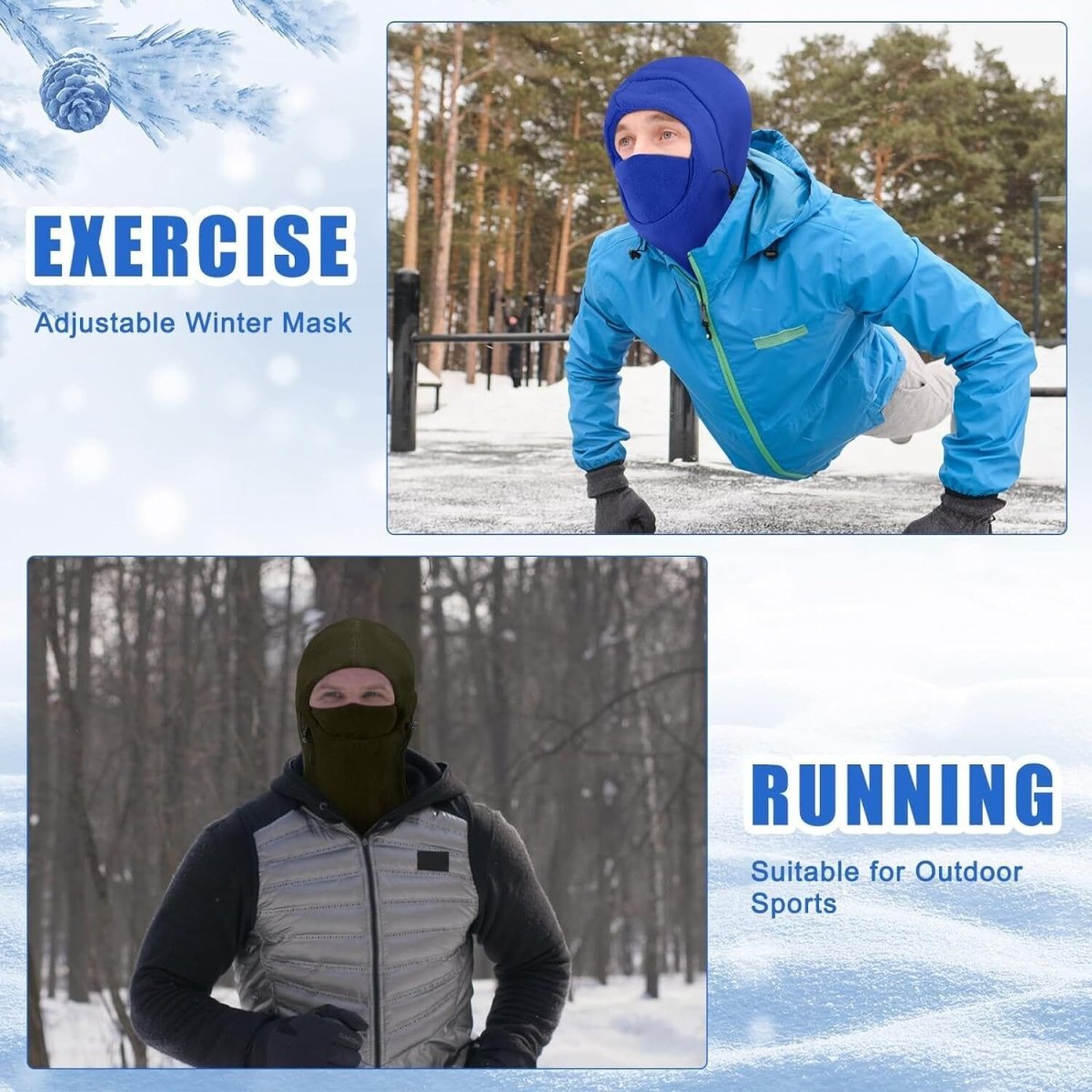 Winter Ready: Unisex Warm Balaclava Hat for Men and Women - Motorcycle, Skiing, Face Mask, Fleece Hood Cap ebay