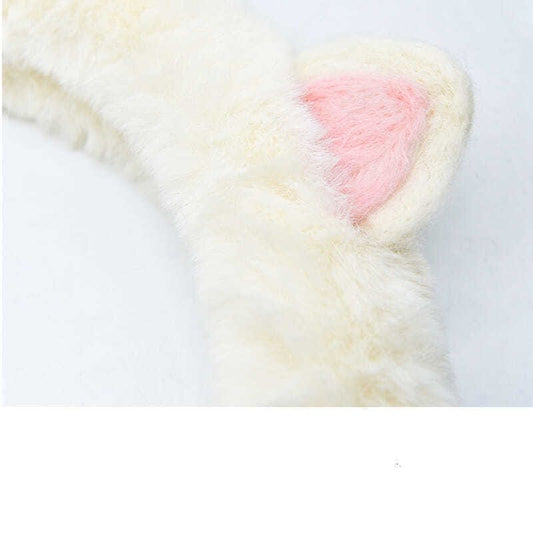Women's Winter Plush Cute Car Steering Wheel Cover Automotive CJ