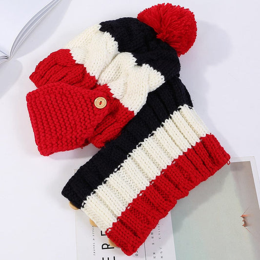 Ymsaid Fashion Winter Hat Thickened Cotton Women's Hat Warm PomPoms Hats For Women Girl Knitted Beanies Female Skiing Cap Pets CJ