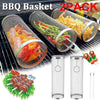 Elevate Your BBQ Game with a 2-Pack Stainless Steel Rolling Grilling Basket: The Ultimate Tool for Outdoor Cooking